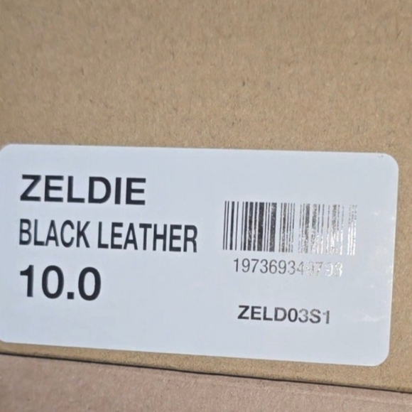 Steve Madden Zeldie Black Leather, Women Size 10. New in box. - Picture 12 of 13